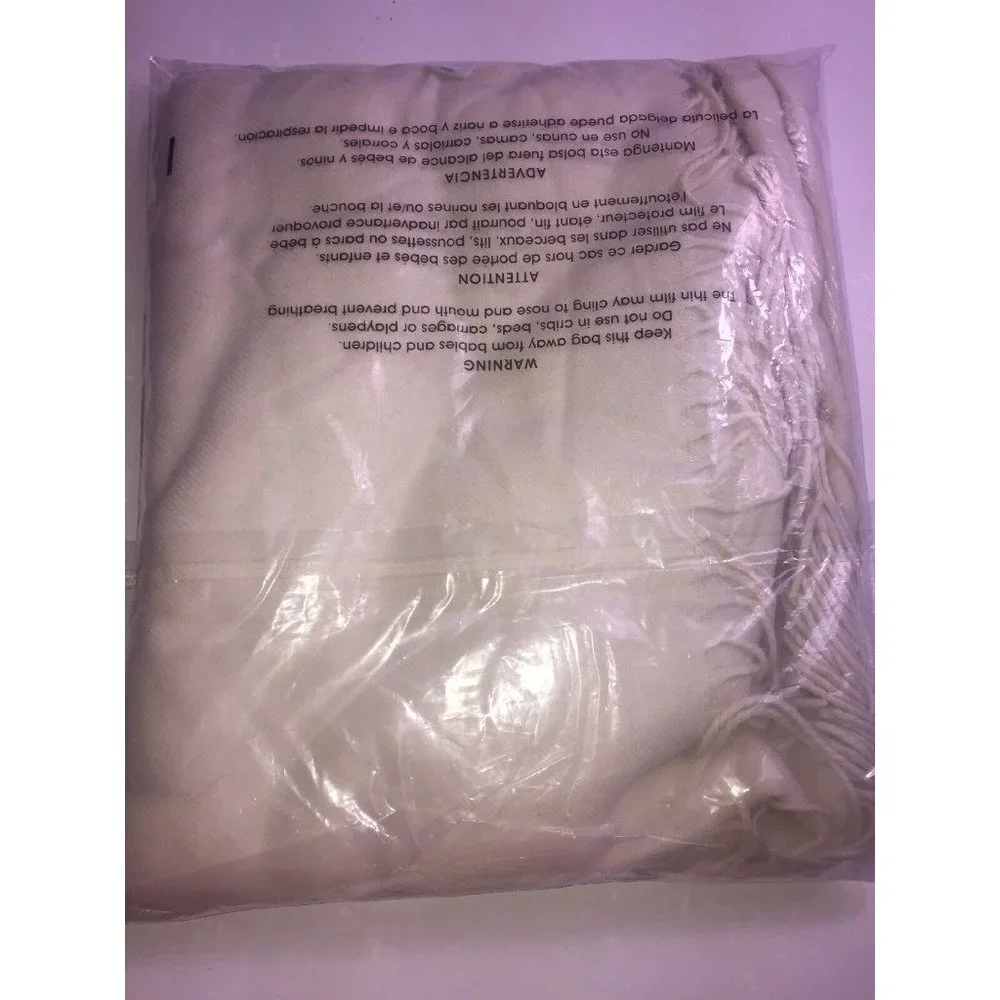 Charter Club Soft Blanket Wrap & Scarf in One in Ivory, Retail $58.50